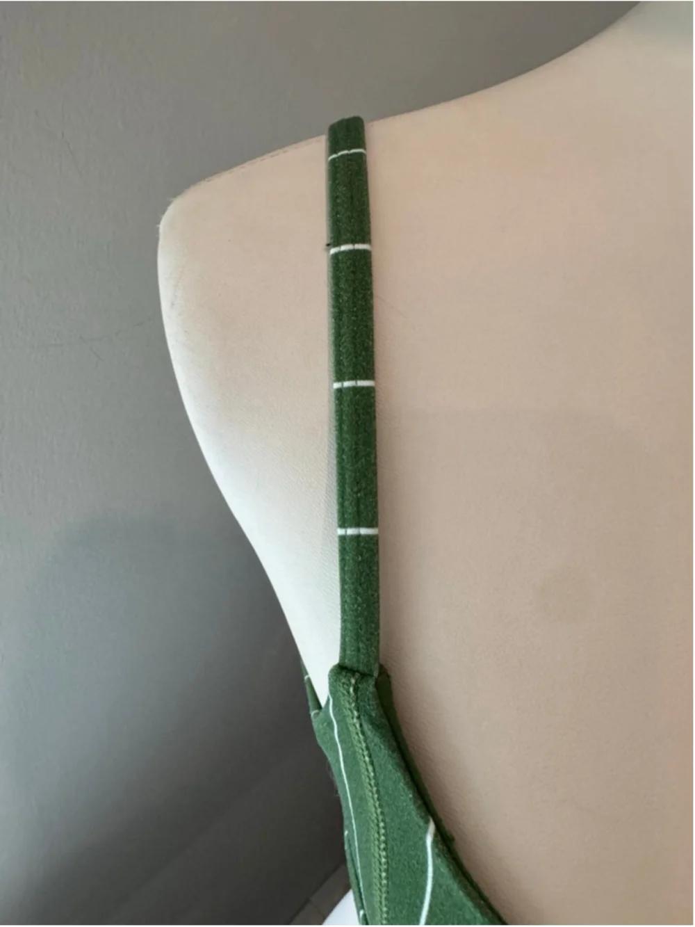 WEWOREWHAT | Green/White Pinstripe Cami Bra Top | Size Small - Picture 5 of 9